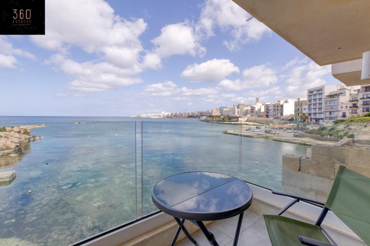 Seafront, Studio Home With Private Seaview Terrace By 360 Estates San Pawl il-Baħar Zewnętrze zdjęcie